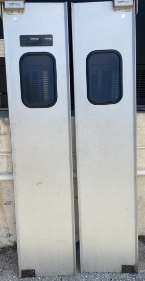 Eliason swinging in and out kitchen doors comes with top brackets and closer - No bottom bracket