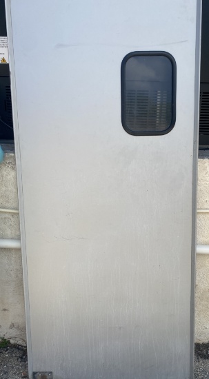 35" swinging in and out Kitchen door with top brackets and closer - No bottom bracket