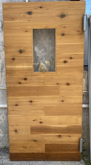 39" Solid Wood Kitchen in and out door very heavy duty with brackets