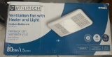 Brand New, In Box Utilitech Ventilation Fan with Heater and Light