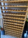 (130) Bottle Wood Wine Rack