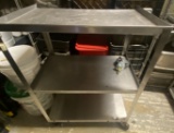 Three Tier S/S Rolling Cart