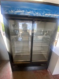 Two glass slide door merchandising cooler 