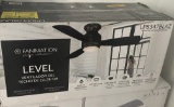 New, In Box Fanimation Level Three Blade LED Lighted Ceiling Fan