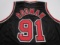 Dennis Rodman of the Chicago Bulls signed autographed basketball jersey PAAS COA 779