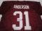 Will Anderson of the Alabama Crimson Tide signed autographed football jersey PAAS COA 407