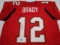 Tom Brady of the Tampa Bay Buccaneers signed autographed football jersey TAA COA 780