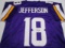 Justin Jefferson of the Minnesota Vikings signed autographed football jersey PAAS COA 310
