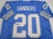 Barry Sanders of the Detroit Lions signed autographed football jersey PAAS COA 737