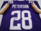 Adrian Peterson of the Minnesota Vikings signed autographed football jersey PAAS COA 625