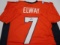 John Elway of the Denver Broncos signed autographed football jersey PAAS COA 541