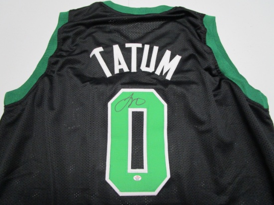 Jayson Tatum of the Boston Celtics signed autographed basketball jersey PAAS COA 844