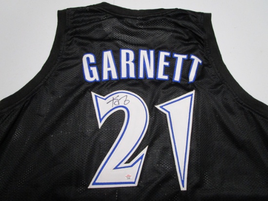 Kevn Garnett of the Minnesota Timberwolves signed autographed basketball jersey PAAS COA 491
