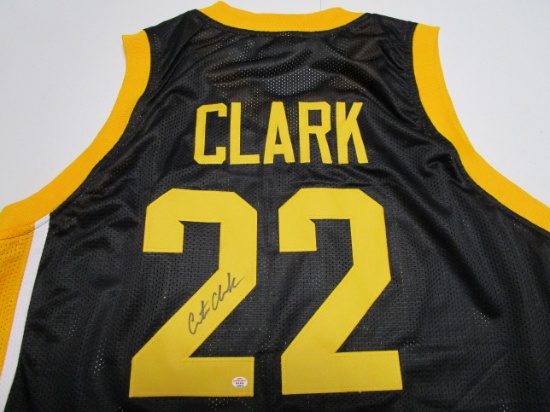 Caitlin Clark of the Iowa Hawkeyes signed autographed black basketball jersey PAAS COA 974