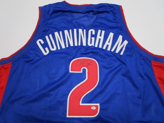 Cade Cunningham of the Detroit Pistons signed autographed basketball jersey PAAS COA 749
