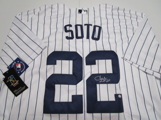 Juan Soto of the NY Yankees signed autographed baseball jersey PAAS COA 704