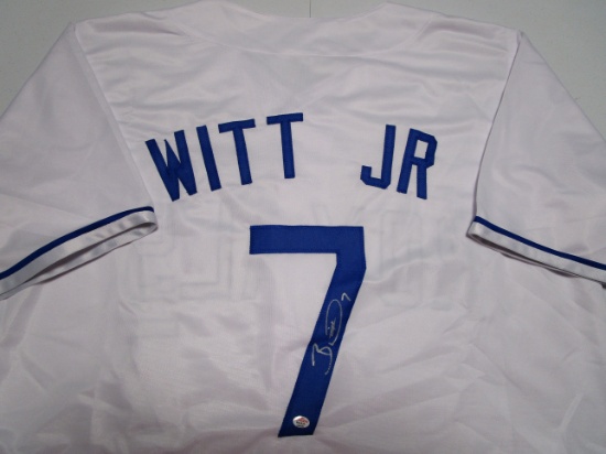 Bobby Witt Jr of the KC Royals signed autographed baseball jersey PAAS COA 231
