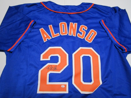 Pete Alonso of the NY Mets signed autographed baseball jersey PAAS COA 260