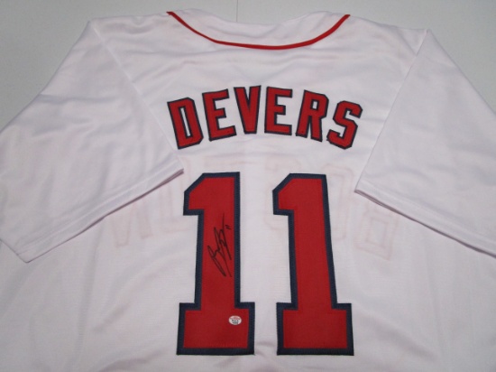 Rafael Devers of the Boston Red Sox signed autographed baseball jersey PAAS COA 606