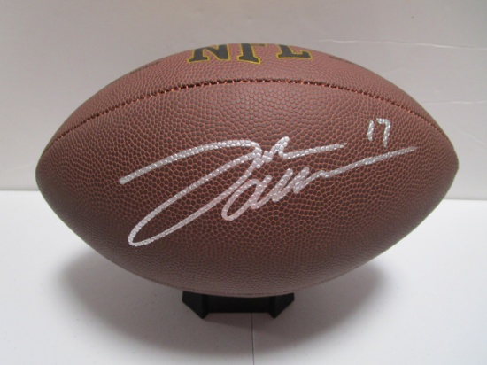 Josh Allen of the Buffalo Bills signed autographed full size football PAAS COA 039