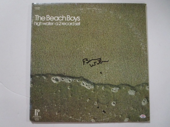 Brian Wilson The Beach Boys "High Water" signed autographed record album PAAS COA 268