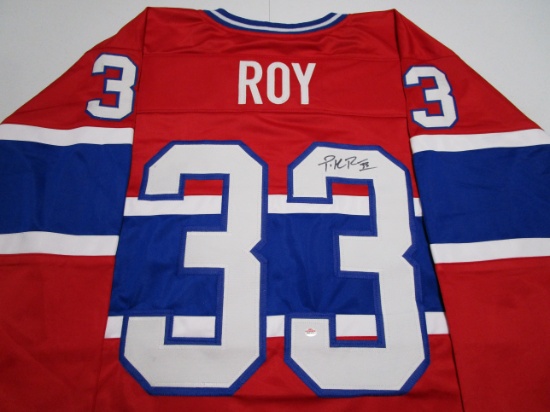 Patrick Roy of the Montreal Canadiens signed autographed hockey jersey PAAS COA 441