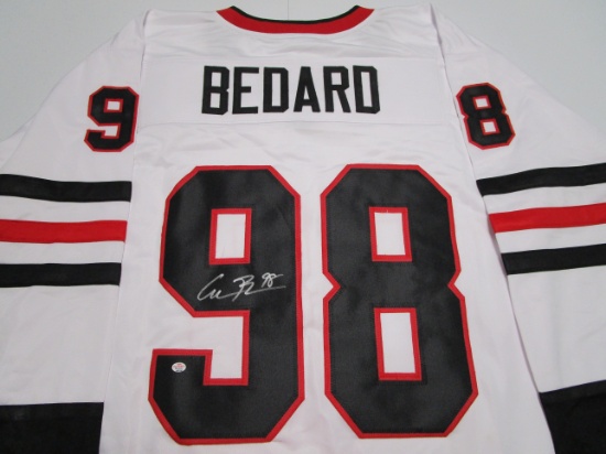 Connor Bedard of the Chicago Blackhawks signed autographed hockey jersey PAAS COA 760
