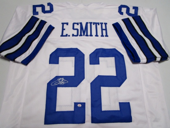 Emmitt Smith of the Dallas Cowboys signed autographed football jersey PAAS COA 320