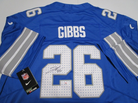Jahmyr Gibbs of the Detroit Lions signed autographed football jersey PAAS COA 410