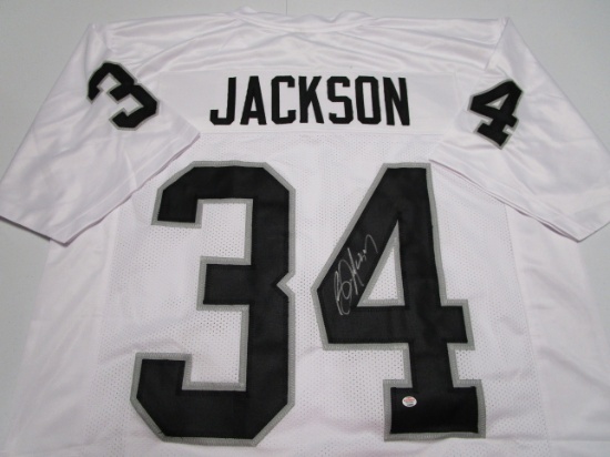 Bo Jackson of the Oakland Raiders signed autographed football jersey PAAS COA 596