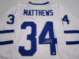 Auston Matthews of the Toronto Maple Leafs signed autographed hockey jersey PAAS COA 234