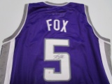 De'Aaron Fox of the Sacramento Kings signed autographed basketball jersey PAAS COA 869