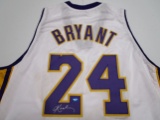 Kobe Bryant of the LA Lakers signed autographed basketball jersey TAA COA 729