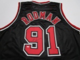 Dennis Rodman of the Chicago Bulls signed autographed basketball jersey PAAS COA 779