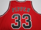 Scottie Pippen of the Chicago Bulls signed autographed basketball jersey PAAS COA 021