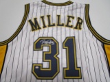 Reggie Miller of the Indiana Pacers signed autographed basketball jersey PAAS COA 953