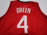 Jalen Green of the Houston Rockets signed autographed basketball jersey PAAS COA 531