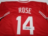 Pete Rose of the Cincinnati Reds signed autographed baseball jersey PAAS COA 815
