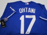 Shohei Ohtani of the LA Dodgers signed autographed baseball jersey TAA COA 648