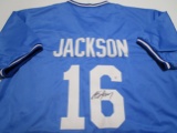 Bo Jackson of the KC Royals signed autographed baseball jersey PAAS COA 193