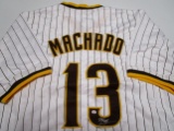 Manny Machado of the San Diego Padres signed autographed baseball jersey PAAS COA 201