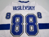 Andrei Vasilevskiy of the Tampa Bay Lightning signed autographed hockey jersey PAAS COA 435