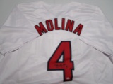 Yadier Molina of the St Louis Cardinals signed autographed baseball jersey PAAS COA 250