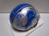 Jared Goff of the Detroit Lions signed autographed mini football helmet PAAS COA 235