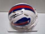 Josh Allen of the Buffalo Bills signed autographed mini football helmet PAAS COA 631