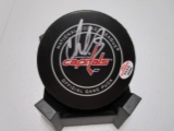 Alexander Ovechkin of the Washington Capitals signed autographed logo hockey puck PAAS COA 262