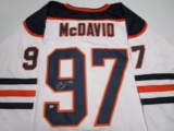 Connor McDavid of the Edmonton Oilers signed autographed hockey jersey PAAS COA 867