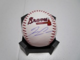Ronald Acuna of the Atlanta Braves signed autographed logo baseball PAAS COA 213