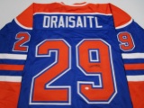 Leon Draisaitl of the Edmonton Oilers signed autographed hockey jersey PAAS COA 453