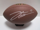 Josh Allen of the Buffalo Bills signed autographed full size football PAAS COA 039